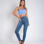 Ženska teksas pantalona Art.3341 Tamno siva - Slika 2