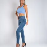 Ženska teksas pantalona Art.3341 Tamno siva - Slika 3