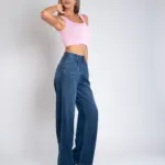 Ženska teksas pantalona Art.3348 Tamno plava - Slika 2