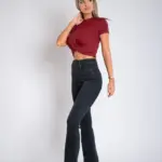 Ženska teksas pantalona Art.3334 Tamno siva - Slika 4